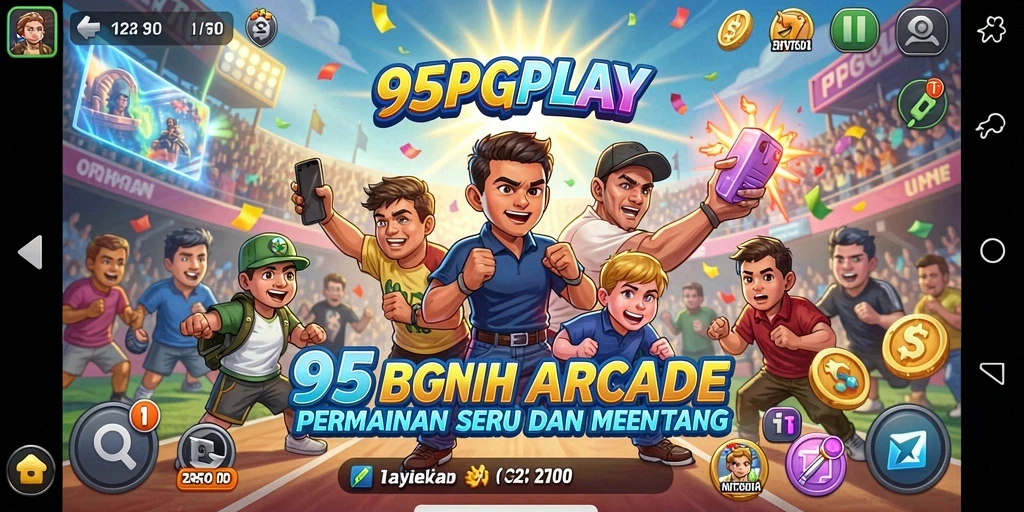 Screenshot utama 95PGPLAY menampilkan gameplay seru dan menantang.