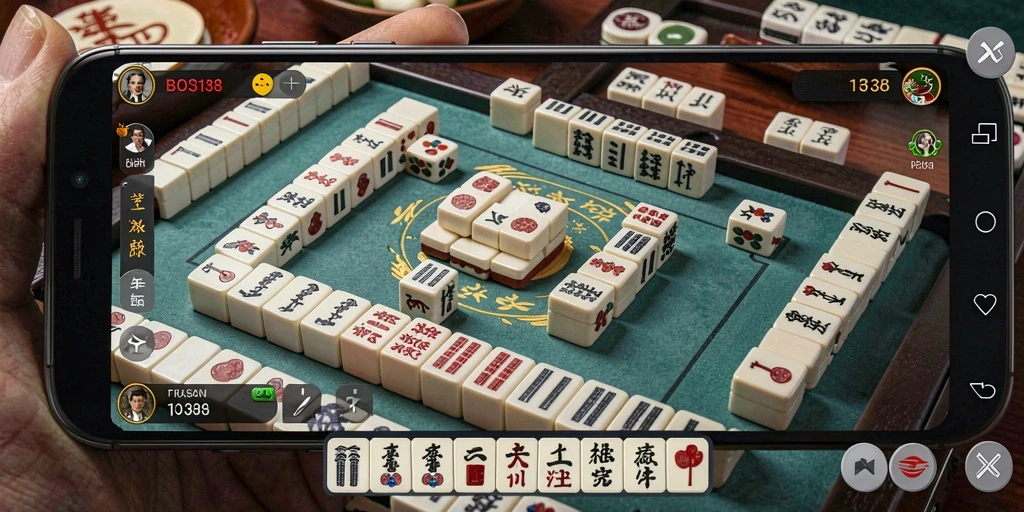 Tampilan gameplay seru dan menyenangkan dari BOS138 Mahjong.