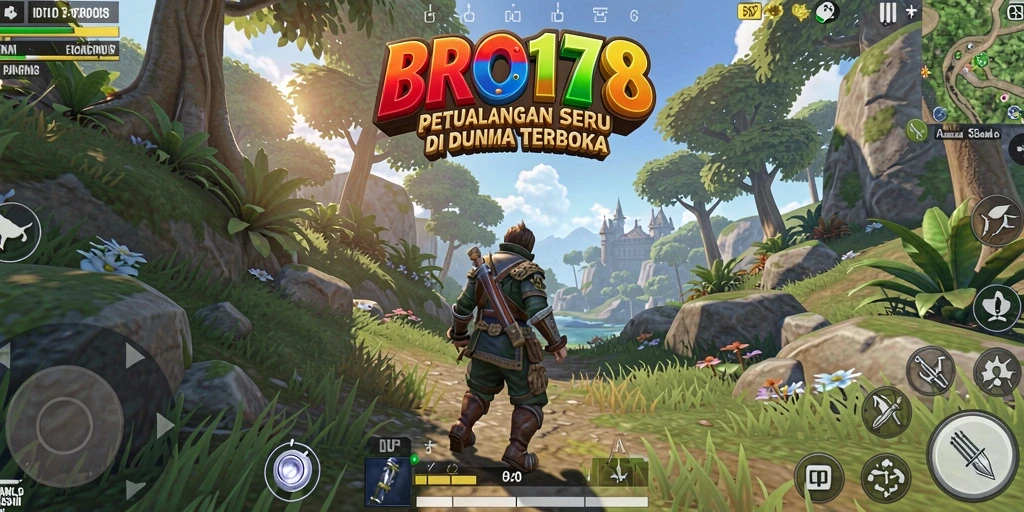 Screenshot BRO178 menampilkan aksi seru dalam dunia terbuka.