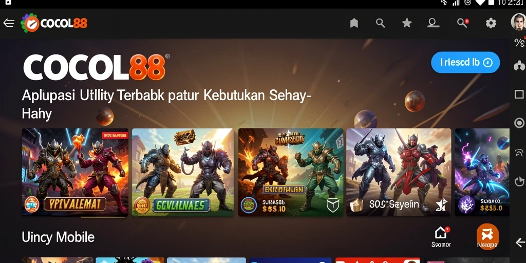 Tampilan antarmuka COCOL88 yang sederhana dan efektif.