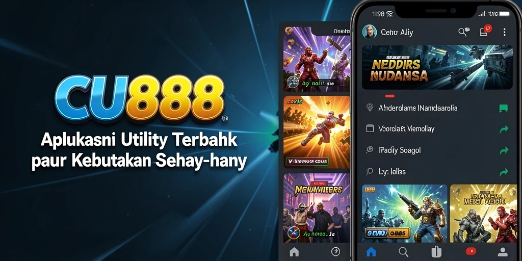 Screenshot CU888 menampilkan antarmuka aplikasi yang user-friendly.