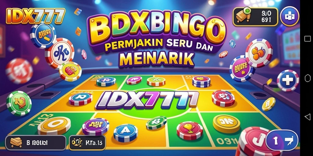 Screenshot gameplay IDX777 menunjukkan keseruan permainan Bingo.