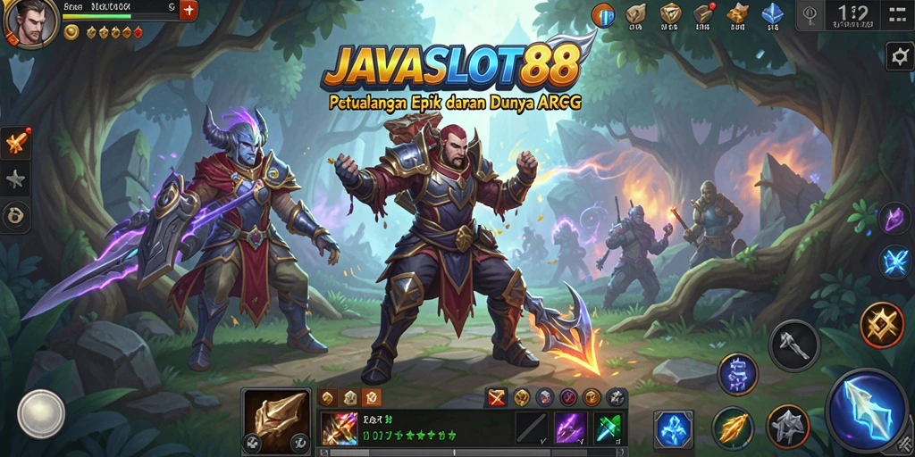 Tampilan gameplay menakjubkan dari JAVASLOT88 dalam aksi ARPG.