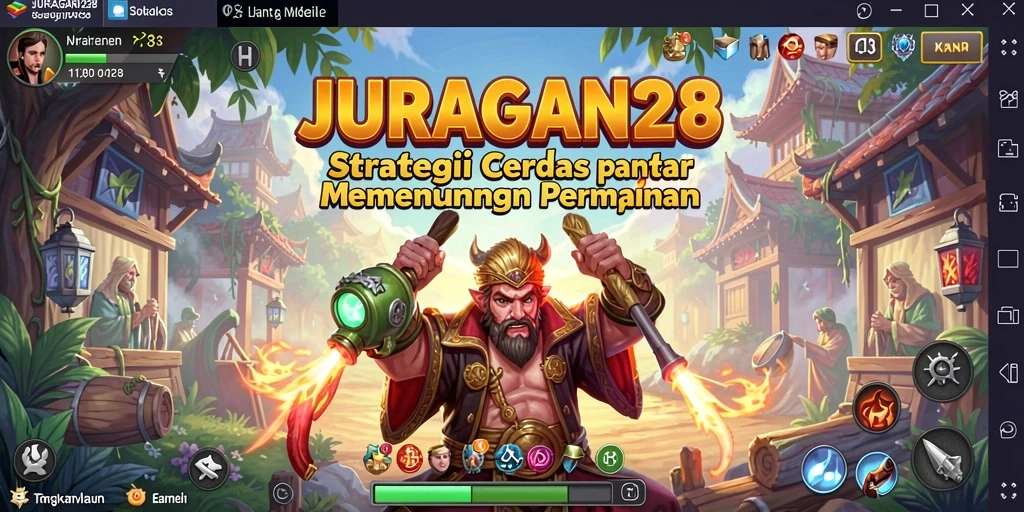 Tampilan gameplay JURAGAN28 yang menegangkan dan strategis.