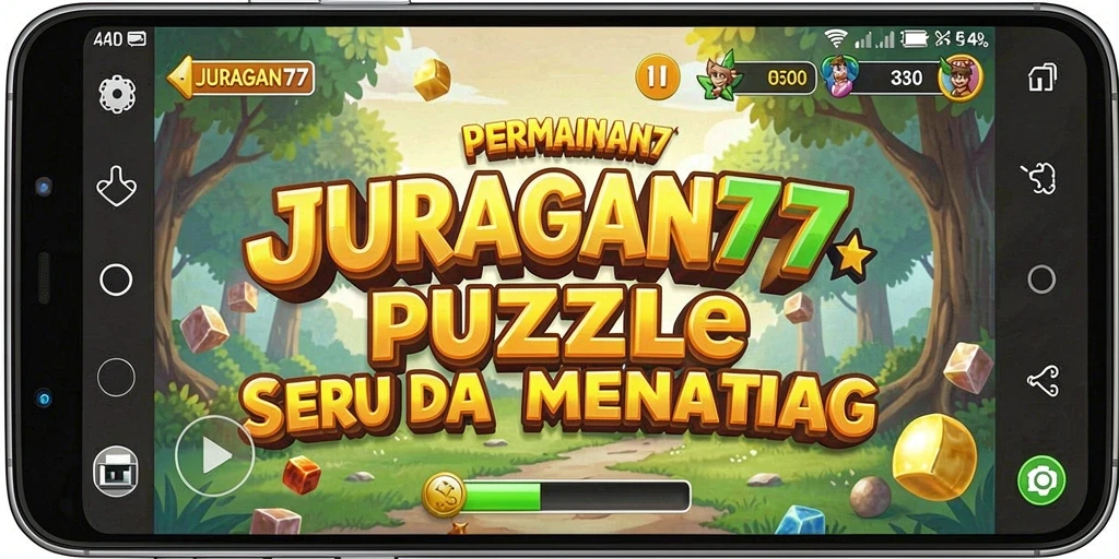 Tampilan gameplay menarik dari JURAGAN77 dengan berbagai teka-teki penuh warna.
