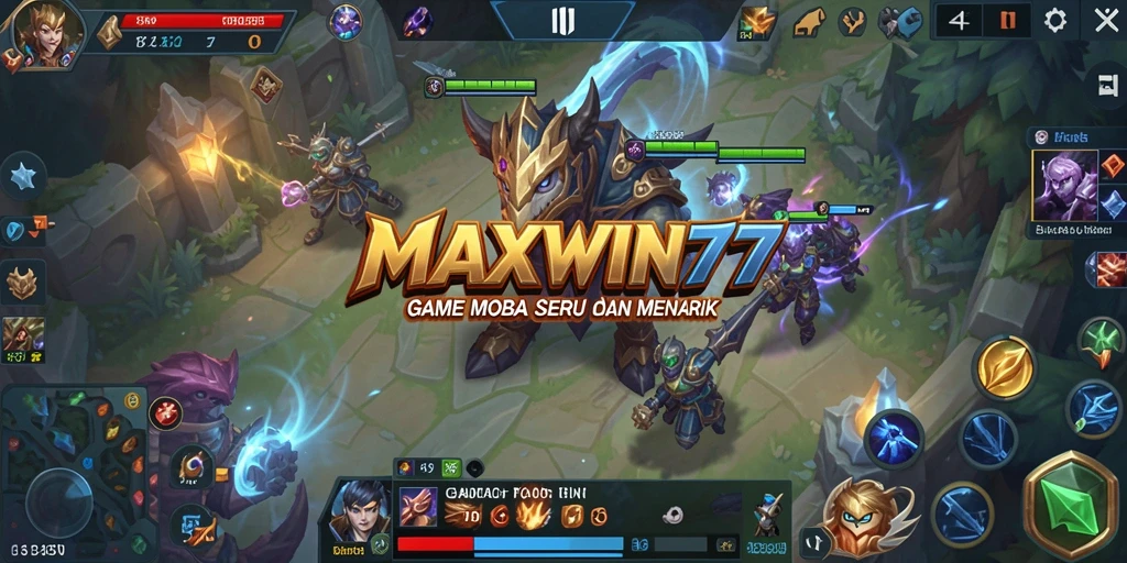 Tampilan gameplay seru di MAXWIN77 dengan aksi tim yang mendebarkan.