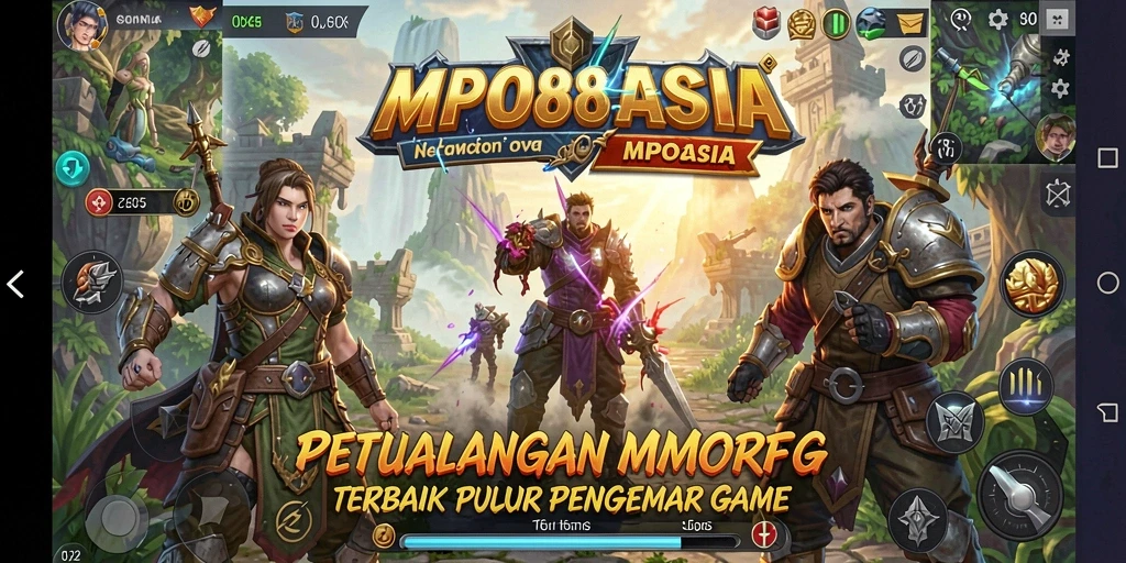 Screenshot gameplay MPO88ASIA menampilkan karakter dalam pertempuran epik.