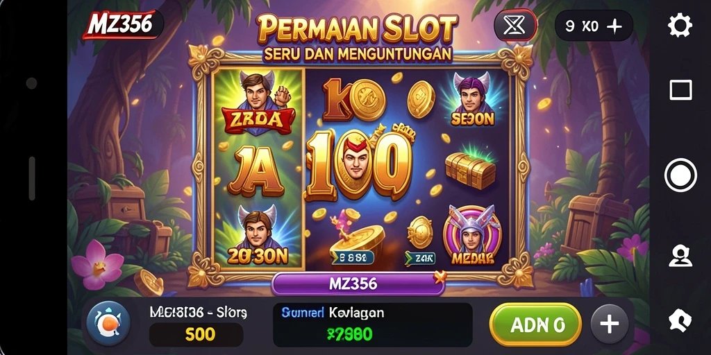Screenshot utama MZ356 yang menunjukkan gameplay slot yang mengasyikkan.
