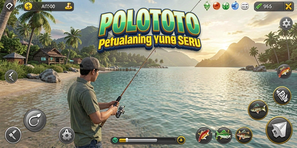Gameplay memancing yang menarik dan realistis di POLOTOTO.