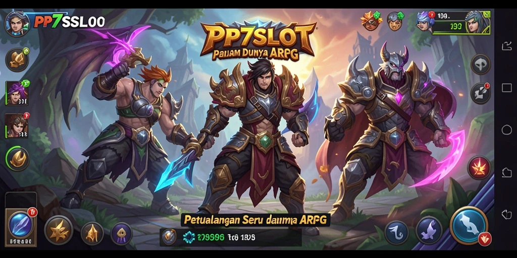 Screenshot gameplay PP7SLOT menampilkan petualangan seru di dunia ARPG.