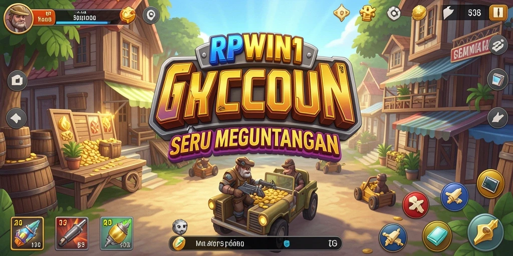 Screenshot gameplay seru RPWIN1 menampilkan kegiatan bisnis yang menarik.