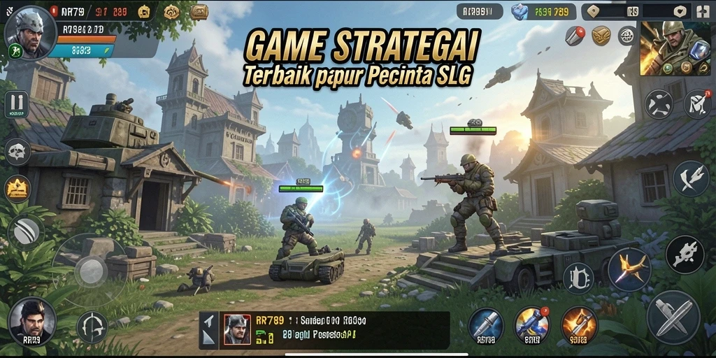 Tampilan gameplay menarik dengan berbagai strategi SLG.