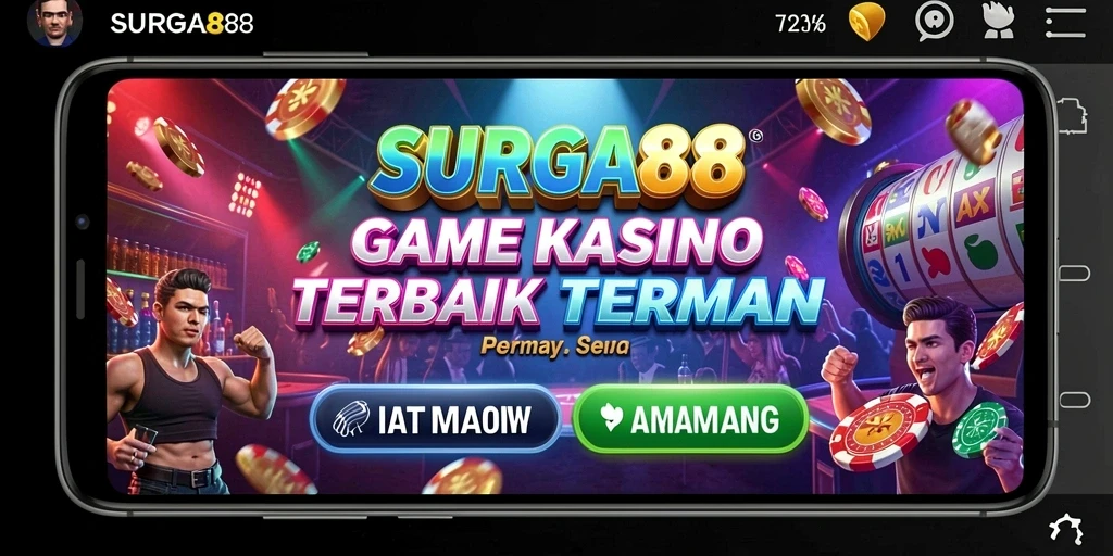 Screenshot gameplay SURGA88 yang menampilkan action mendebarkan dalam permainan Kasino.