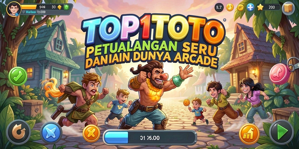Screenshot gameplay TOP1TOTO menampilkan aksi seru di dalam game Arcade.